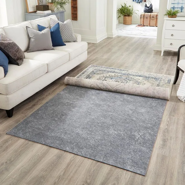 8' 10 x 11' 10 Everyday Performance Rectangle Area Rug Pad Floor Protection Pad for Under Rugs & Carpet Non-Slip Backing Soft Cushioned Mat