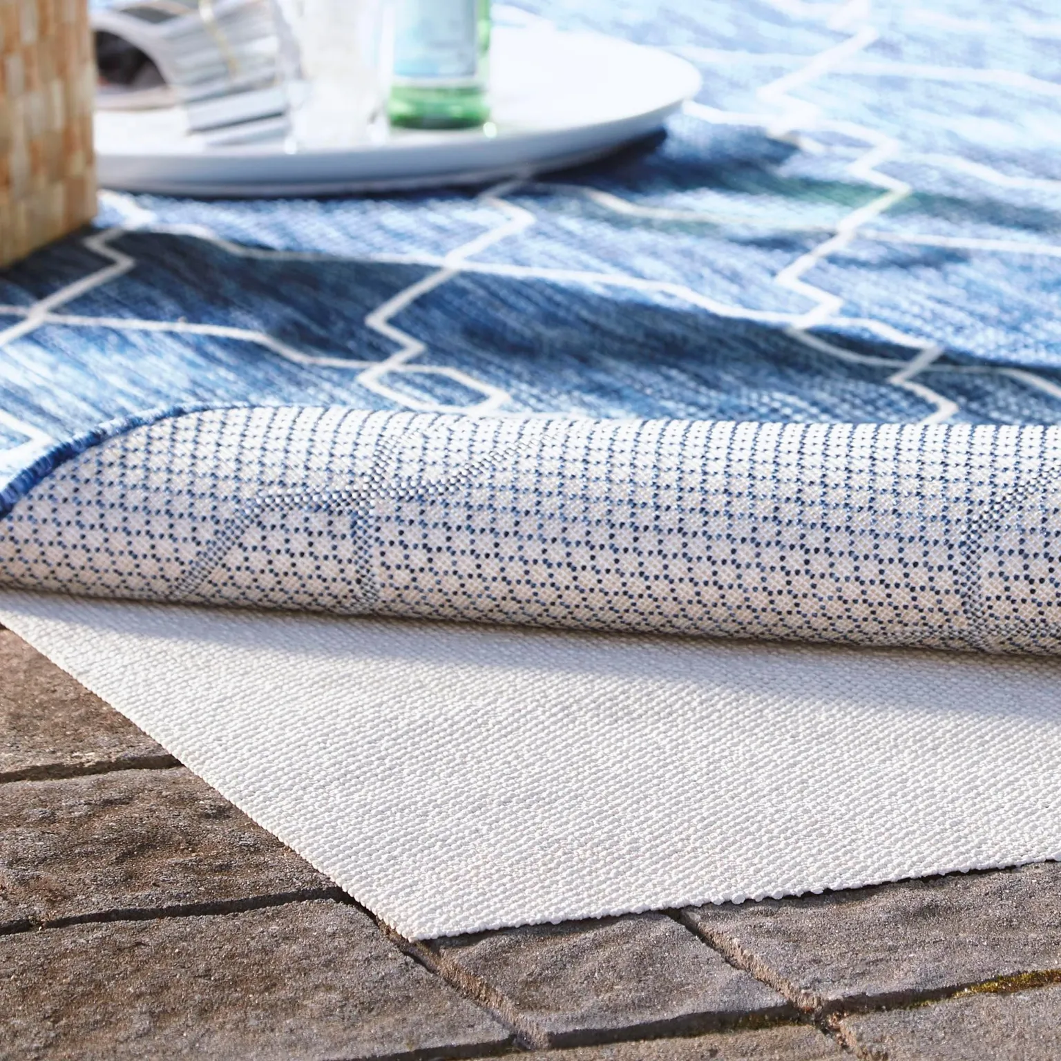 2' x 3' Eco Rectangle Area Rug Pad Floor Protection Pad for Under Rugs & Carpet Non-Slip Durable Rubber Underlayment