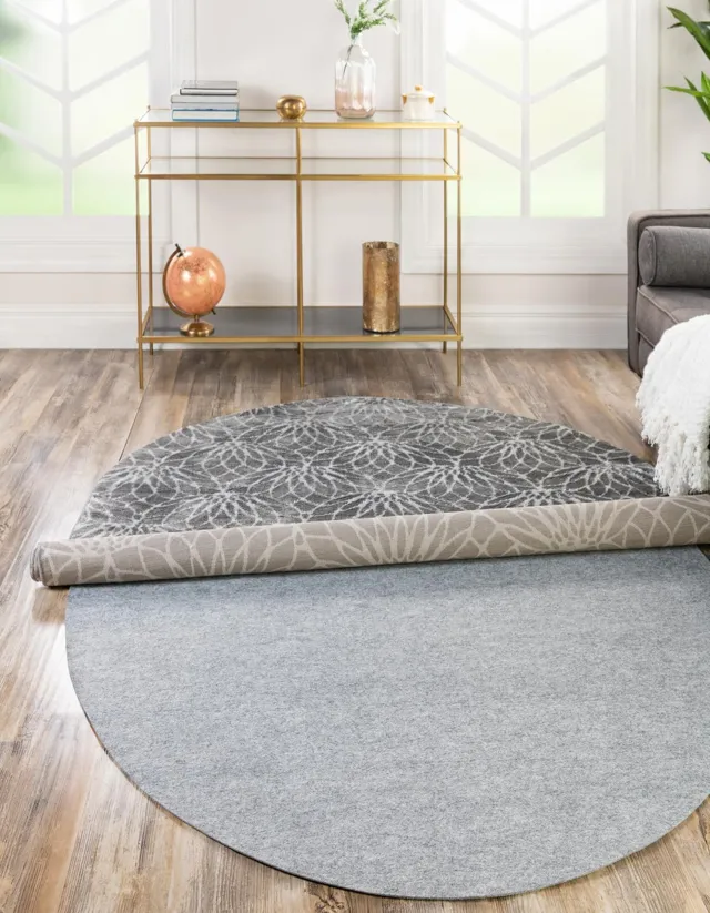 4' 11 x 7' 10 Everyday Performance Oval Area Rug Pad Floor Protection Pad for Under Rugs & Carpet Non-Slip Backing Soft Cushioned Mat - OVAL SHAPE