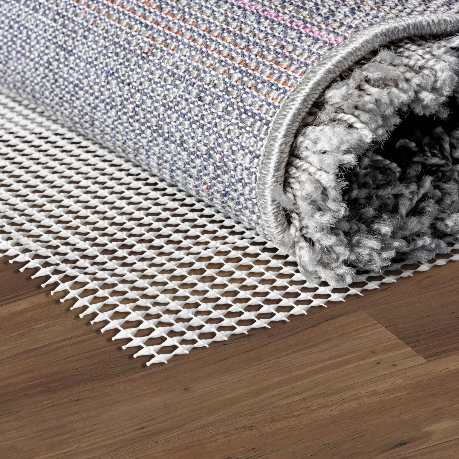 2' x 7' 10 Non-Slip Runner Area Rug Pad Floor Protection Pad for Under Rugs & Carpet - RECTANGLE RUNNER